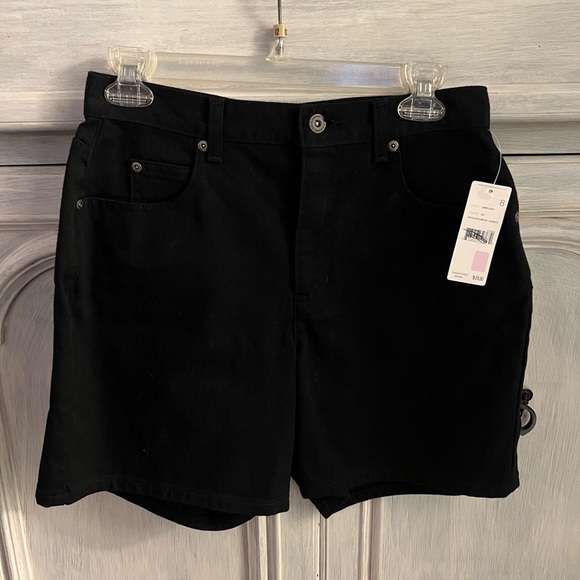 Liz Claiborne Pants - Vintage 90’s Liz‎ Claiborne Black Denim Classic Fit Mom Shorts